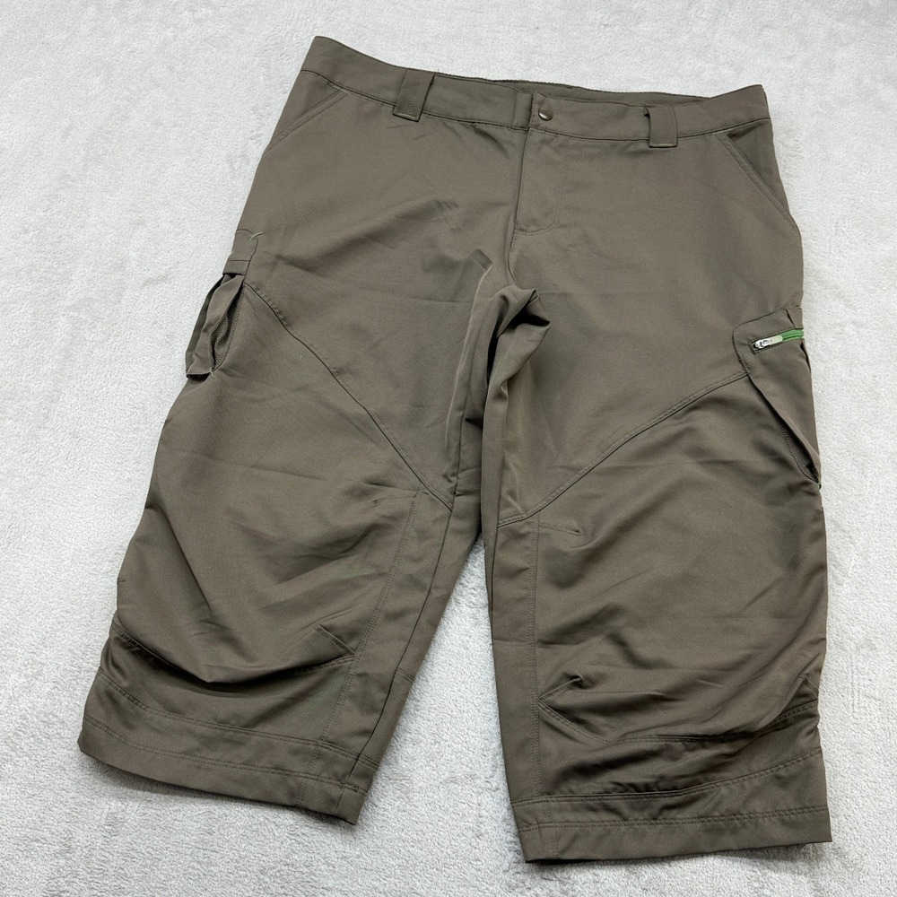 Nike Cargo Knickers Women L Brown Fit Dry Hiking Cropped Gorpcore Athleisure Y2K